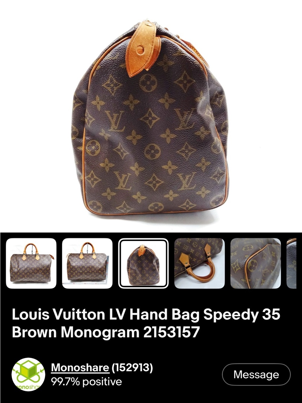 Louis Vuitton Monogram Speedy 35 - Picture 13 of 13